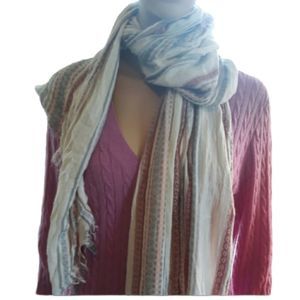 Look scarf light weight 25" wide, 77" long